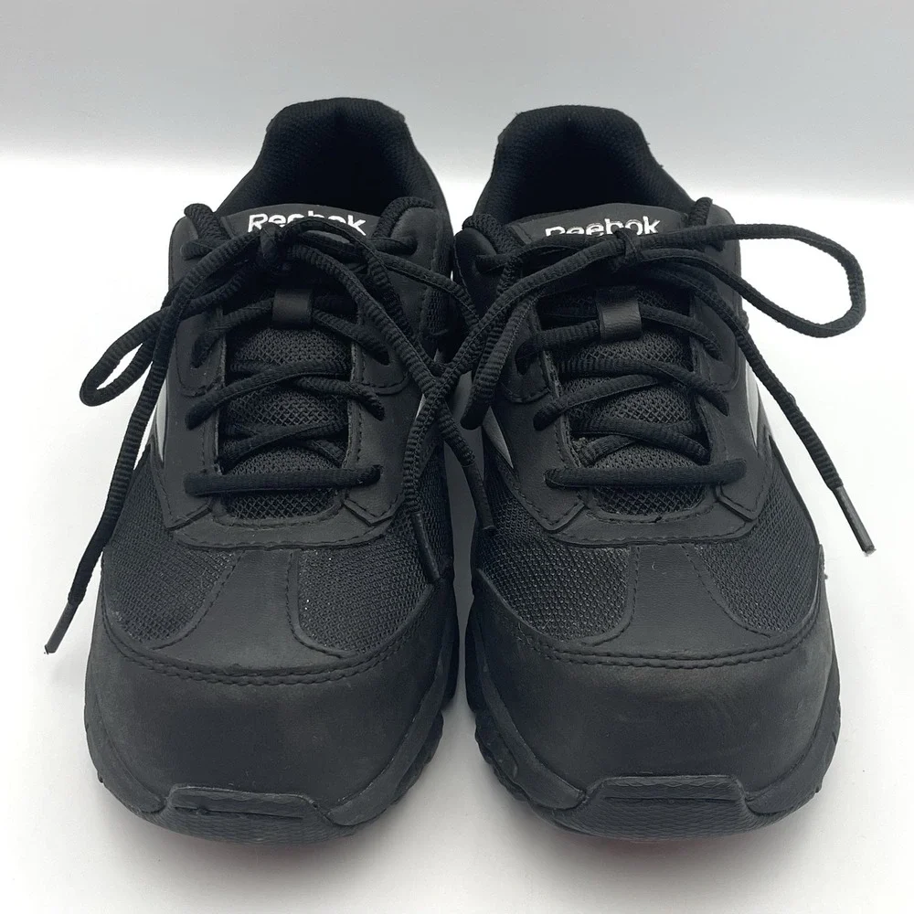 Reebok Work Composite Toe Slip Resistant Shoes Black Mens 4.5 Womens‎ 6.5